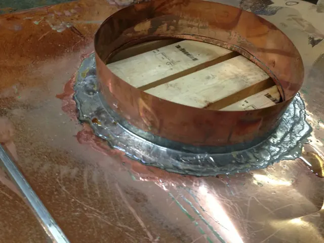 Copper Chimney Chase Top Build 1