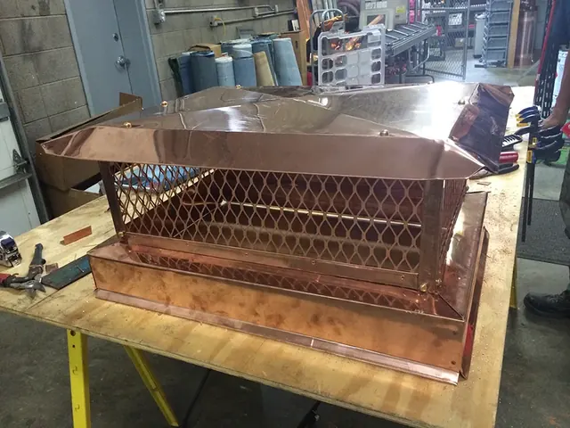 Fabricating Chimney Cap 2