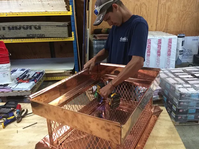 Fabricating Chimney Cap 3