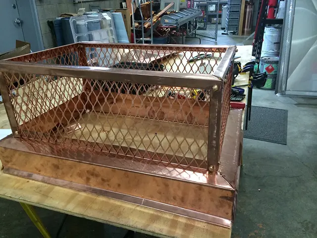Fabricating Chimney Cap 4