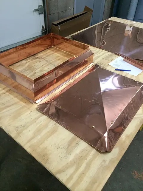 Fabricating Chimney Cap 5